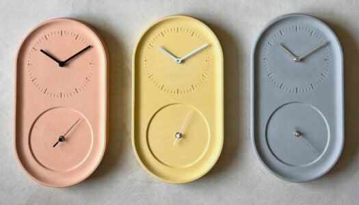 Cette horloge en béton made in France va faire battre le cœur des amateurs de design