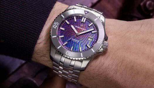 Venezianico Nereide Ti-Damascus : une montre de plongée au cadran forgé dans le feu