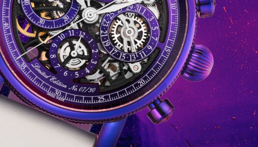 Chronoswiss bouscule les codes avec un chronographe en titane violet